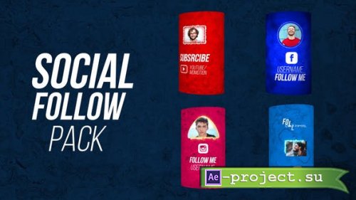 Videohive - Social Follow Outro - 28369222 - Project for After Effects