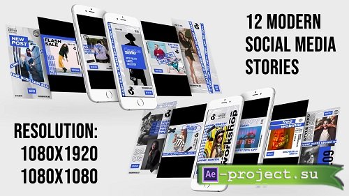 12 Modern Social Media Stories - Project for After Effects