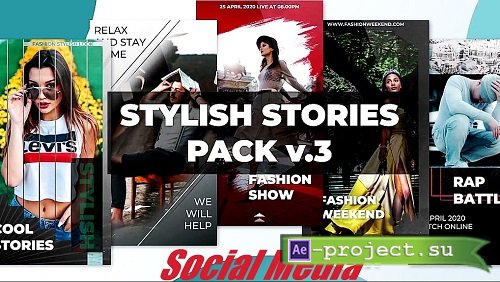 Stylish Stories Pack V.3 - Project for After Effects