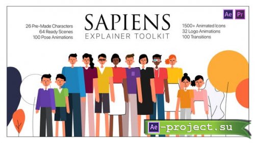 Videohive - Sapiens Explainer Toolkit AE & PR MOGRTs - 26675596 - Premiere Pro & After Effects