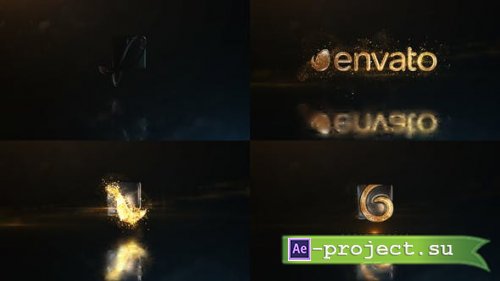 Videohive - Glowing Particals Logo Reveal 29 : Golden Particals 08 - 21783837 - Project for After Effects