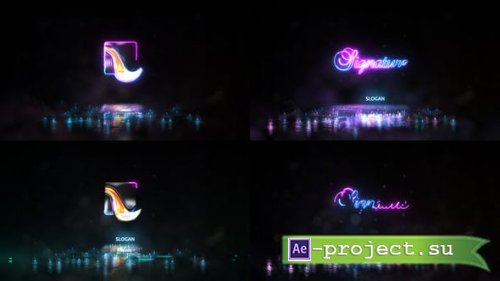 Videohive - Neon Energy Signature Logo 2 - 21813436 - Project for After Effects