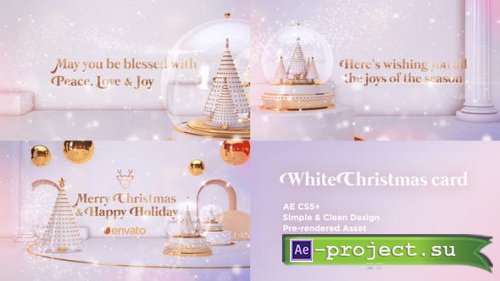 Videohive - White Christmas Card - 25288884 - Project for After Effects