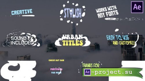 Videohive - Cartoon Urban Titles | After Effects - 28430288 - Project for After Effects