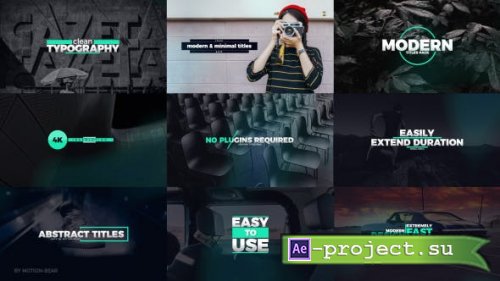 Videohive - Unique Modern Titles - 20832430 - Project for After Effects