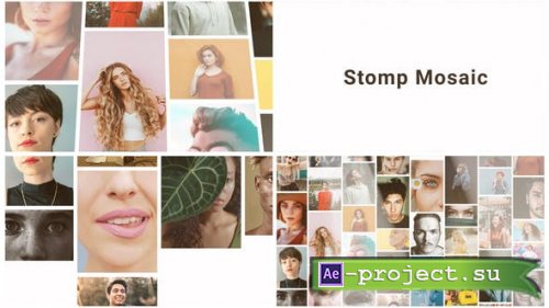 Videohive - Mosaic Stomp Multi Photo Logo - 28401012 - Project for After Effects