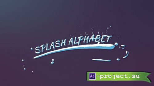 Videohive - Splash Alphabet - 19352835 - Project for After Effects