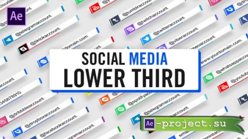 Videohive - Social Media Lower Third Parallelogram - 28401112 - Project for After Effects