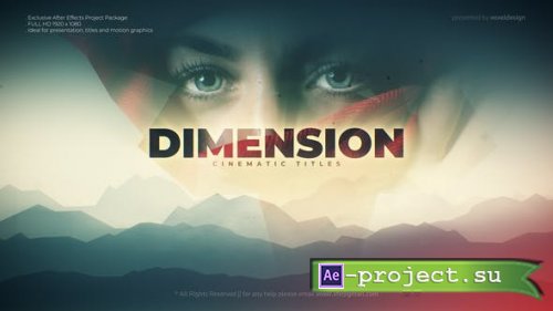 Videohive - Dimension Cinematic title - 28331521 - Project for After Effects