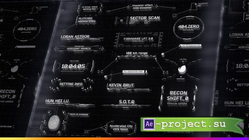 Videohive - HUD Titles and Call-Outs Pack - 28399461 - Project for After Effects