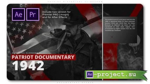 Videohive - Patriot Historical Slideshow - 28424755 - Premiere Pro & After Effects Templates