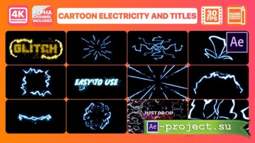 Videohive - Cartoon Electricity And Titles | After Effects - 28451613 - Project for After Effects