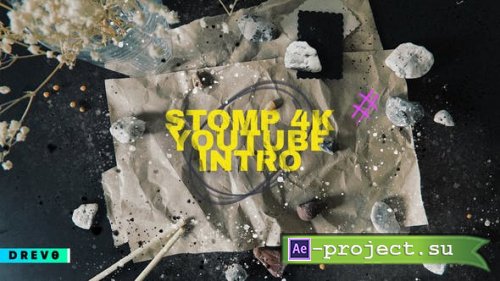 Videohive - Stomp 4K Youtube Intro/ Typography/ Grunge/ Hand Made Opener/ Kitchen/ Fast/ Dynamic/ Clap/ Modern - 28447920