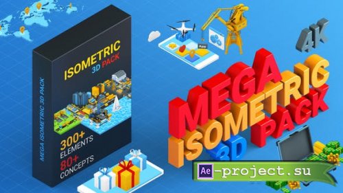 Videohive - Isometric Mega Pack - 27019075 - Project for After Effects