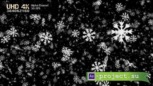 Videohive - Snowflakes 4K - 25283648 - Motion Graphic