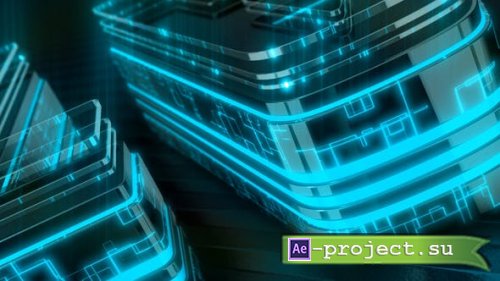 Videohive - Neon Tech Dark Logo - 28556308 - Project for After Effects