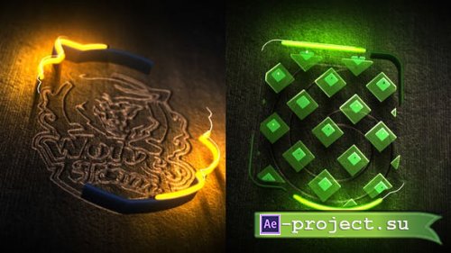 Videohive - Neon Wood Logo Reveal - 25295736 - Project for After Effects