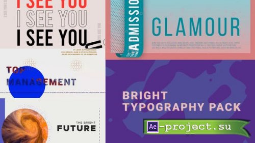 Videohive - Bright Typography Pack - 28530303 - Project for After Effects