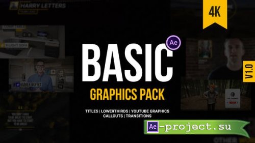 Videohive - Basic Graphics Pack For Video Creators - 26631871 - Project for After Effects