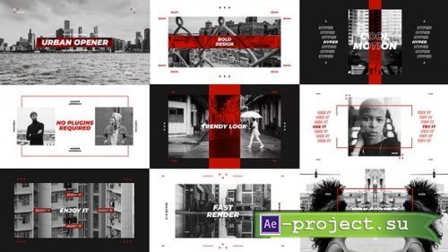 Videohive - Urban Opener / Stylish Clean Promo / Dynamic Typography / Hip-Hop Lifestyle / Cities and Streets - 23500072