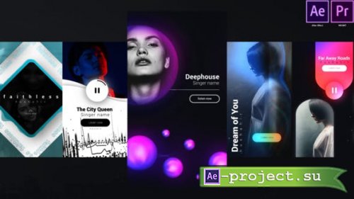 Videohive - Instagram Unique Music Stories - 28590768 - Project for After Effects
