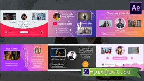 Videohive - YouTube End Screens | After Effects - 28643129 - Project for After Effects
