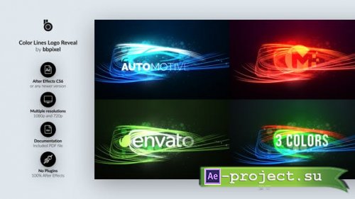 Videohive - Color Lines Logo Reveal - 28447638 - Project for After Effects