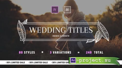 Videohive - Wedding Titles - 24973837 - Premiere Pro Templates