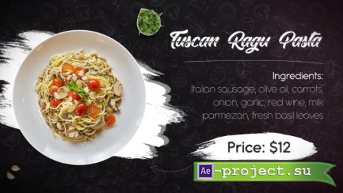 Videohive - Restaurant Promo - 21395340 - Project for After Effects