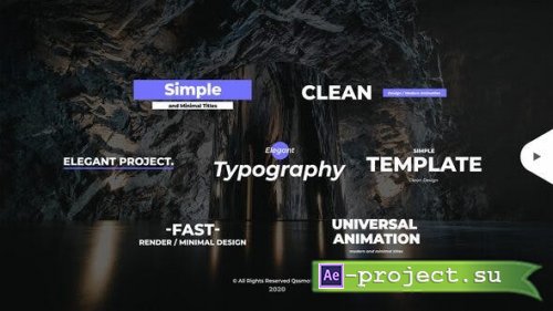 Videohive - Simple and Minimal Titles Pack - 28508943 - Project for After Effects