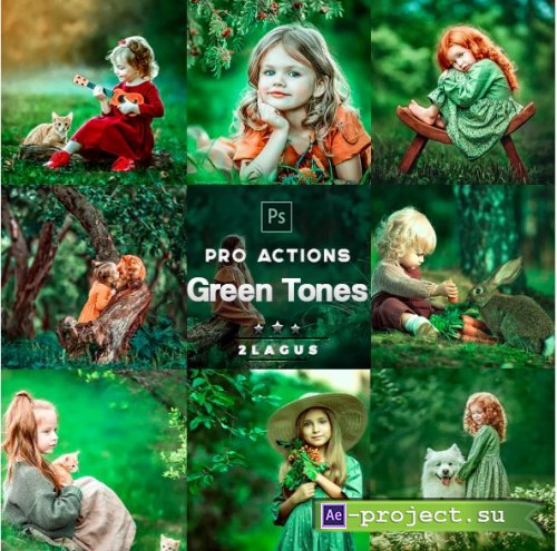 Green Tones Photoshop Actions 26908984