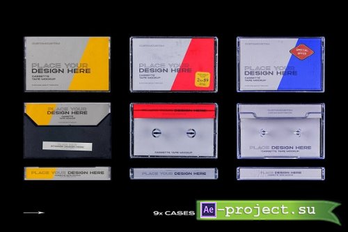 Cassette Tape Mockup Bundle Plastic 5312256