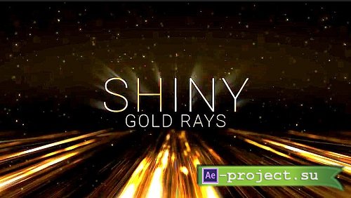 Shiny Gold Rays | Award Titles 4 - Project for After Effects