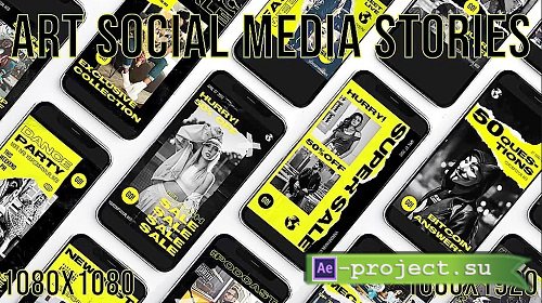 12 Art Social Media Stories 483 - Project for After Effects