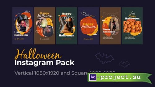 Videohive - Halloween Instagram | Vertical and Square - 28749751 - Project for After Effects