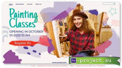 Videohive - Painting Class Art Slideshow - 28736678 - Project for After Effects