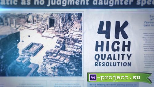 Videohive - Newspaper History Slideshow - 28766209 - Project for After Effects