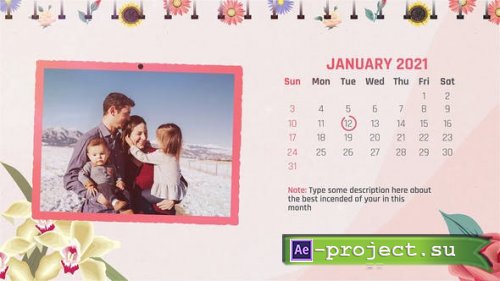 Videohive - Calendar Slideshow - 28741767 - Project for After Effects