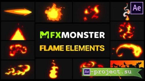  Videohive - Flame Elements | After Effects - 28890319 - Project for After Effects