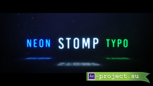 Videohive - Neon Stomp - Typographic - 23896870 - Project for After Effects