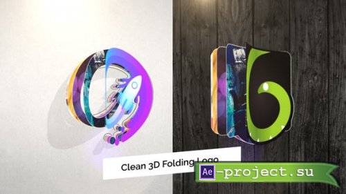 Videohive - Clean 3D Folding Logo Reveal - 27578221 - Project for After Effects