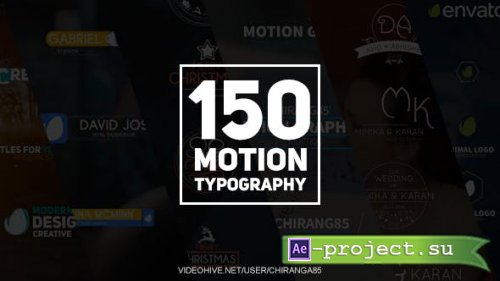 Videohive - 150 Motion Typography - 20949185 - Project for After Effects