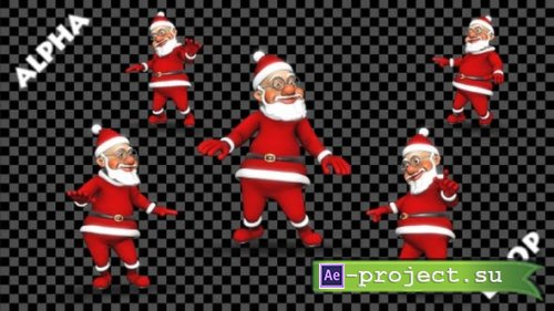 Videohive - Dance 3D Santa - 23005610 - Motion Graphics