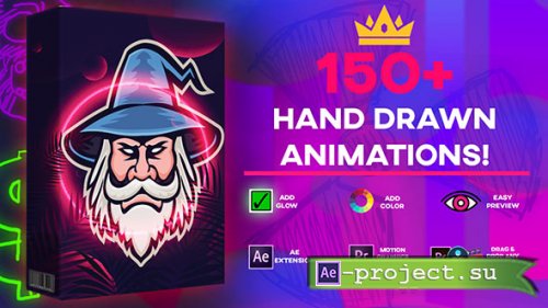 ULTIMATE 150+ ANIMATION WIZARD MEGA PACK ! ANY EDITING SOFTWARE - AE PLUGIN - PREMIERE .MOGRT