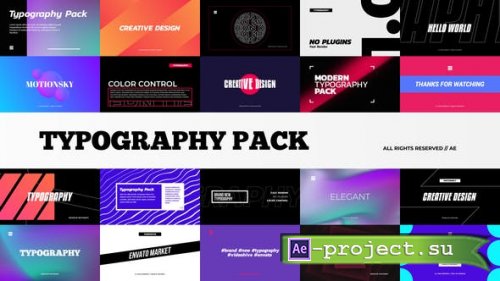 Videohive - Stylish Typography Pack - 29014567 - Project for After Effects
