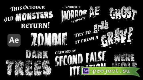 Videohive - Monsters - Retro Horror Titles - 29012308 - Project for After Effects