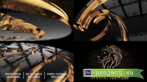 Videohive - Gold Black And Shine Logo Reveal - 28498726 - Project for After Effects