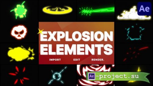  Videohive - Explosion Elements | After Effects - 29001474 - Project for After Effects