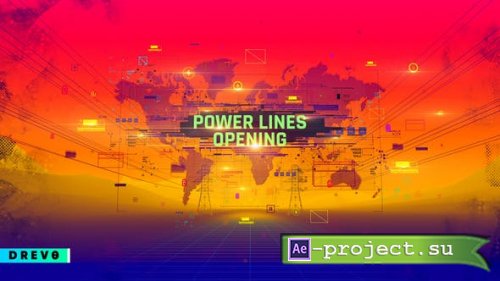 Videohive - Power Lines Opening - 29090364 - Project for After Effects