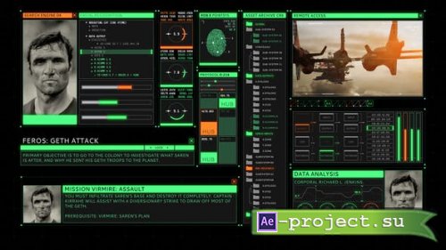 Videohive - HUD Retro User Interface Screen - 25744048 - Project for After Effects